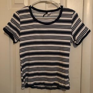 Striped fitted t-shirt